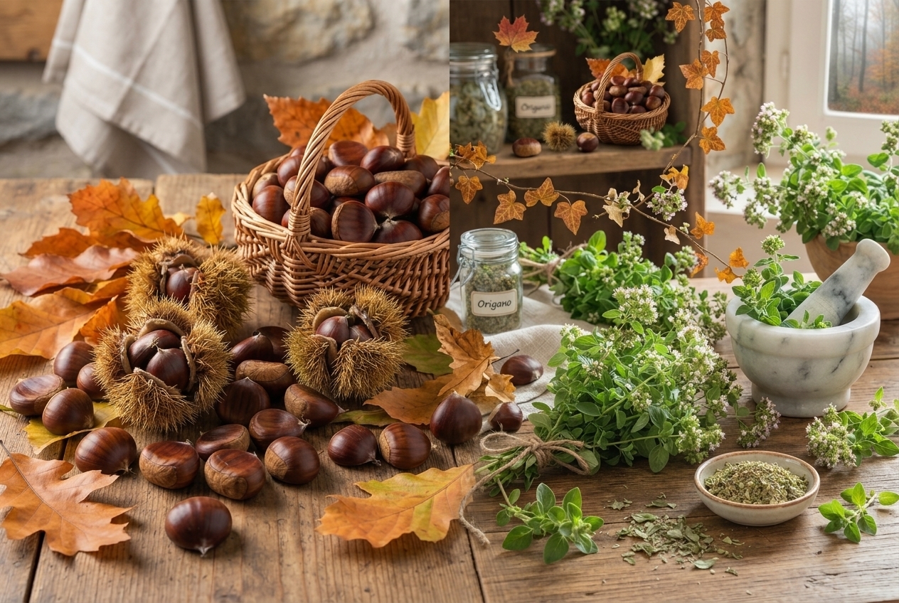 castagne e origano